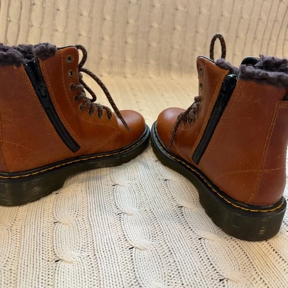 Dr. Martens 1460 Serena Winter Boot Boots Girls Sz 13 NEW NWT Shoes Faux Fur - Picture 8 of 12